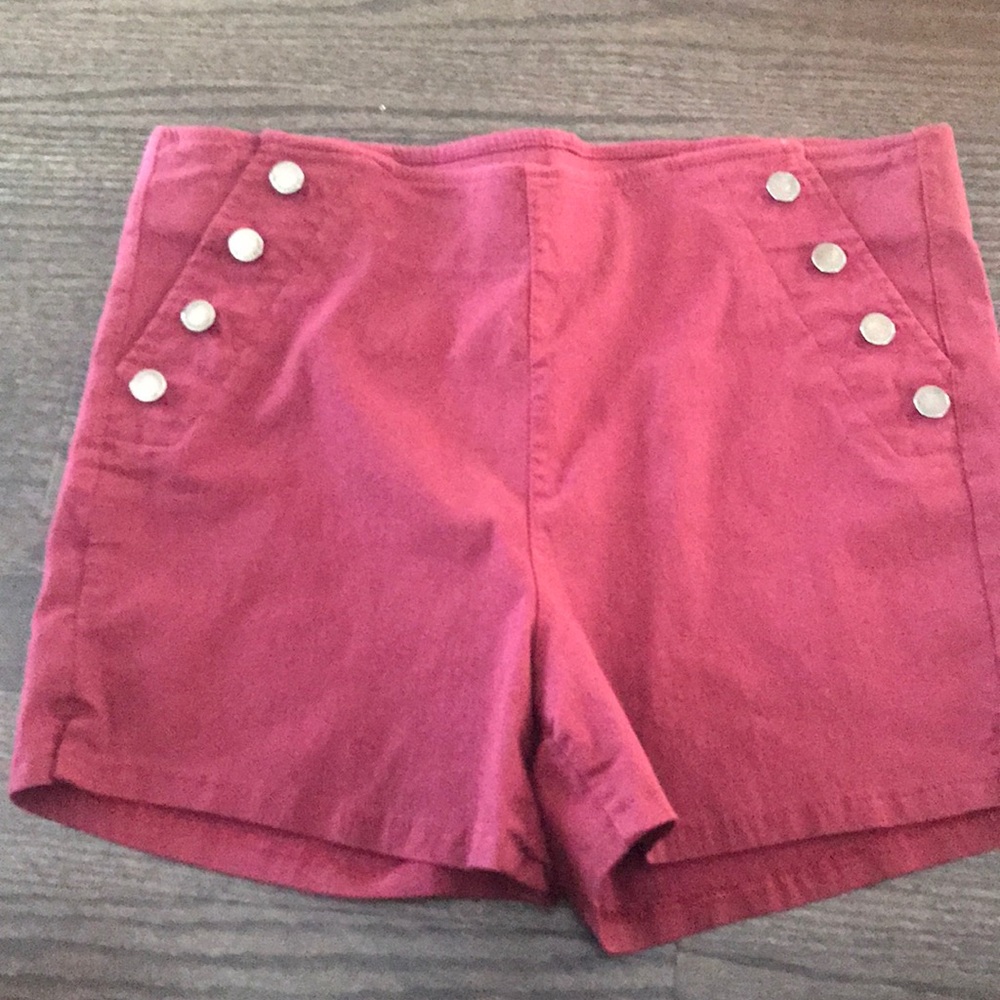 High waisted shorts.